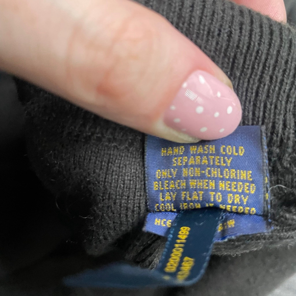 Polo Ralph Lauren Men's M Black Cotton Crewneck Purple Pony - Picture 14 of 16